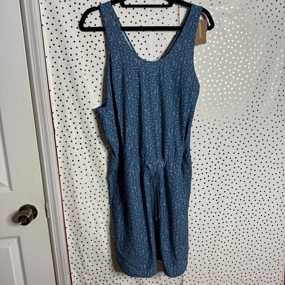 Patagonia Swamp Stamp Pigeon Blue Dress